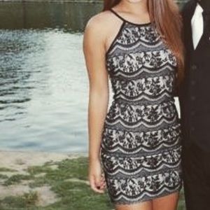 Windsor lace detail dress